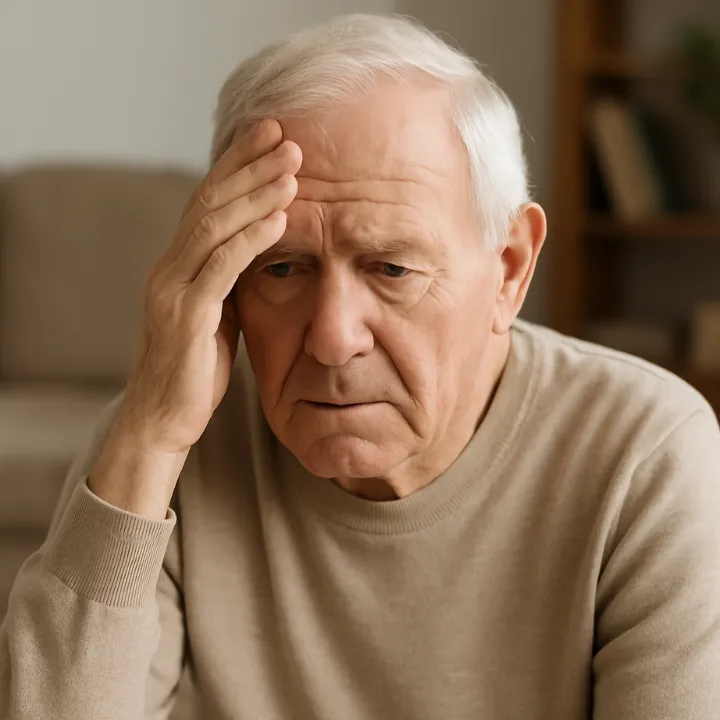 zatroskany senior